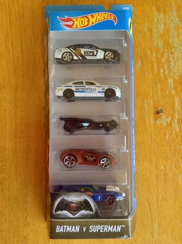 Set De Hot Wheels Pelicula Batman Vs Superman Paquete Hw Meses Sin