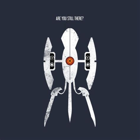 Awesome Portal Turret Design On Teepublic Diseño De Personajes