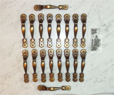 18 National Lock Brass Thumb Cabinet Drawer Pull Door Handles Etsy Door Handles Drawer