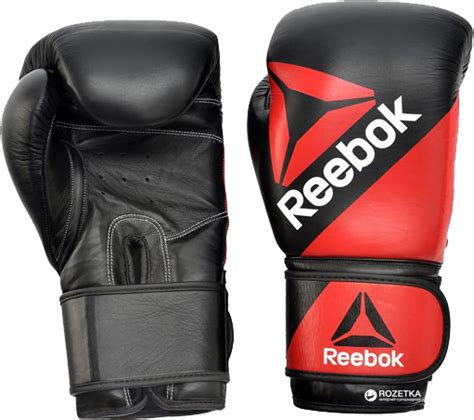 Боксерские перчатки Reebok Combat 14 унций Красно-черные (RSCB ...