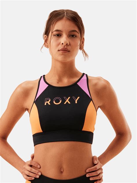 Roxy Bikini Top Roxy Active Full Support Bra Costumi Donna Nero Nencini Sport