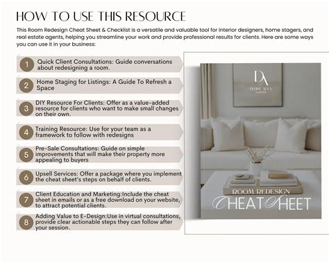 Interior Design Strategy Guide Cheat Sheet