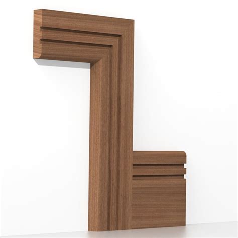 Sapele Solid Bullnose Double Edge Architrave Sets From Uk