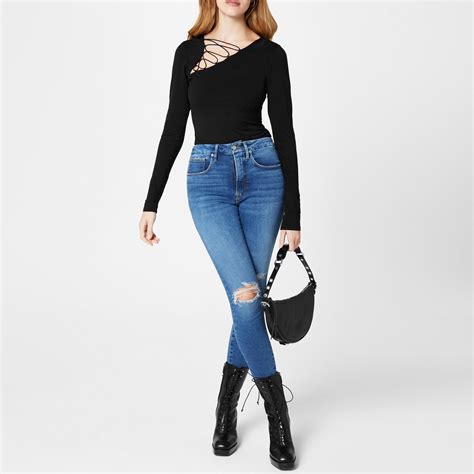 Good American Good Waist Crop Skinny Jeans Women Skinny Jeans Flannels