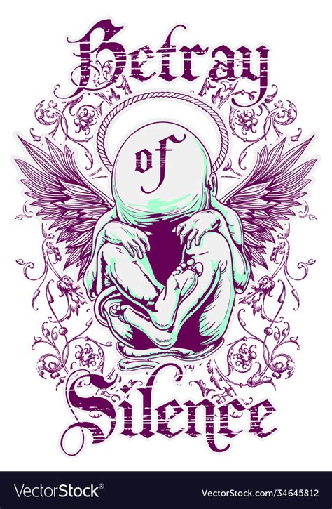 Betrayal silence Royalty Free Vector Image - VectorStock