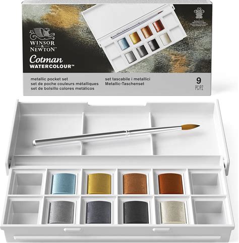 Winsor Newton Tinta Aquarela Cotman Met Lico Amazon Br