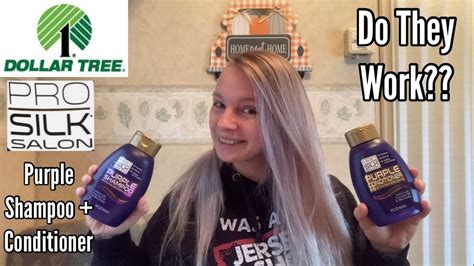 Dollar Tree Pro Silk Salon Purple Shampoo Conditioner Testing