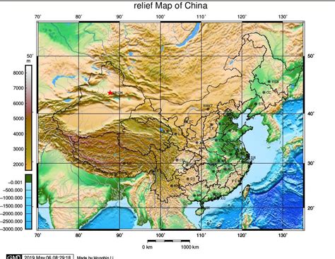 科学网—gmt绘制中国区域的地形图 李鸿斌的博文