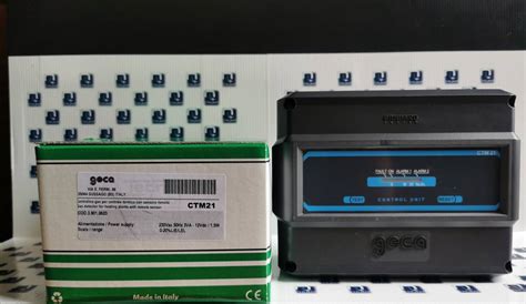 Geca,Gas control unit for heating plants with remote detector, ctm21 ...