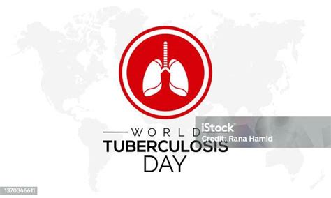 Hari Tuberkulosis Sedunia Template Vektor Konsep Kesadaran Kesehatan