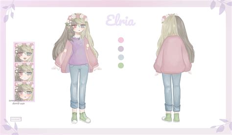 Custom Anime Character Reference Sheet Character Design For Etsy