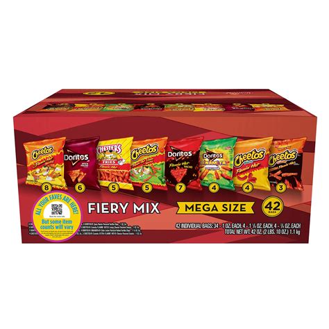Frito Lay Flamin Hot Potato Chips Variety Pack Ct OFF