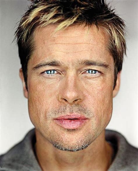 Brad Pitt By Martin Schoeller Brad Pitt Celebrity Photography Celebrity Portraits