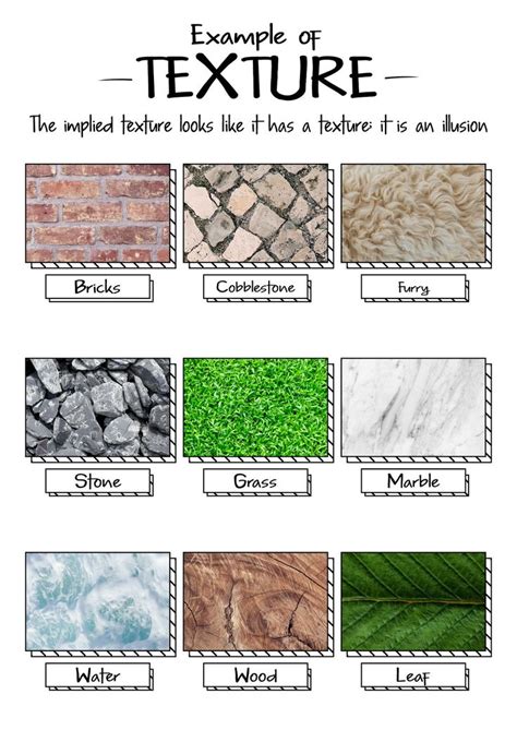 Elements Of Art Texture Hand Out Elements Of Art Texture Elements Of