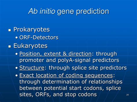 Ppt Gene Prediction Approaches Powerpoint Presentation Free Download