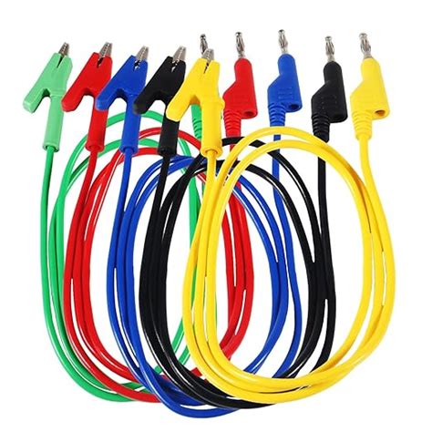 Melife Pcs Multimeter Banana Plug To Crocodile Alligator Clip Mm