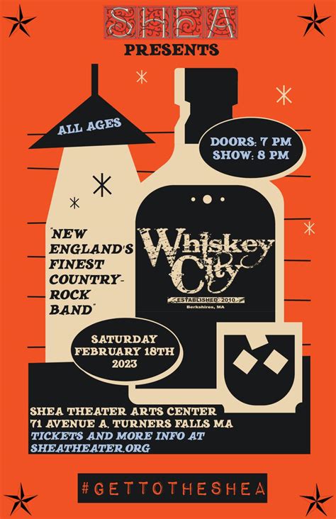 Tickets For Whiskey City At The Shea In Turners Falls From Showclix