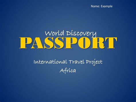 Ppt Passport Powerpoint Presentation Free Download Id 2289752