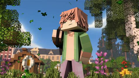 minecraft render scene  behance