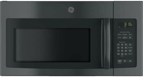 GE® 1.6 Cu. Ft. Black Over The Range Microwave Johnson's Furniture ...