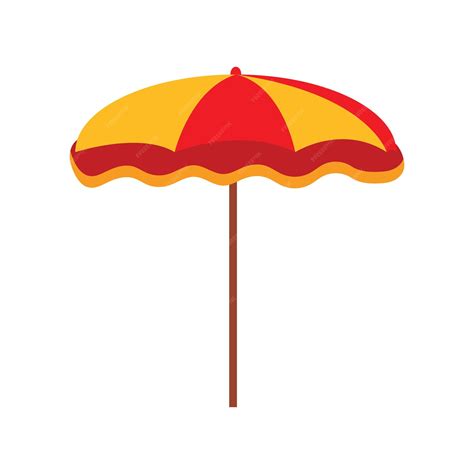 Premium Vector Beach Umbrella Stock Vector Illustration