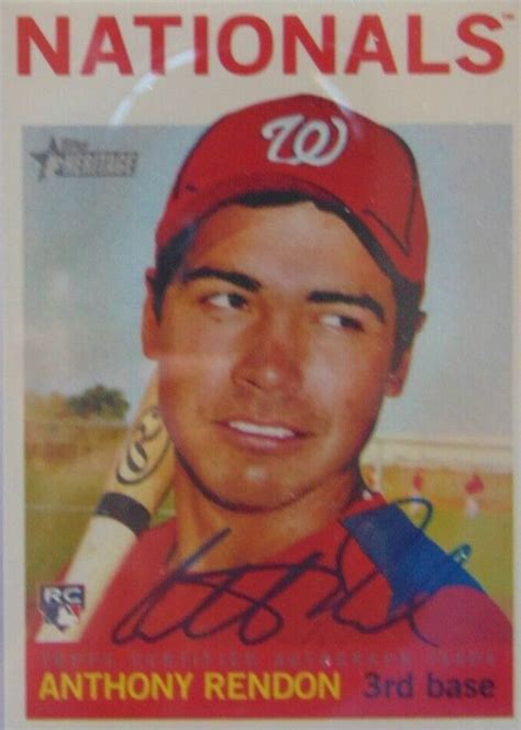 Anthony Rendon 2013 Topps Heritage High Number ROA AR Real One