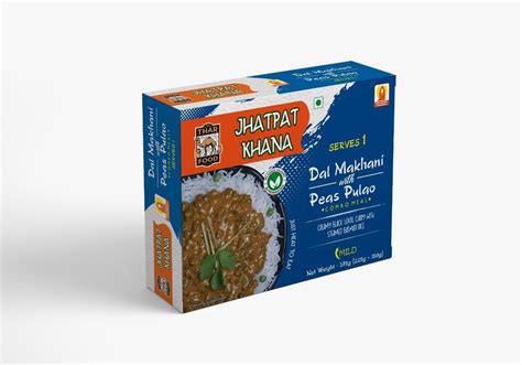 Dal Makhani With Peas Pulao 375 G Packaging Type Box At Rs 160pack