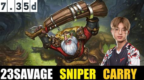 Savage Sniper Carry D Dota Highest Mmr Match Dota