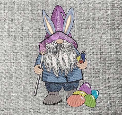 Easter Gnome Embroidery Designs Holiday Embroidery Designs Etsy