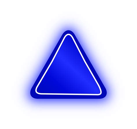 Neon Blue Triangle Banner Neon Triangle 10976835 Png