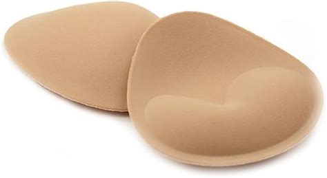 Unbekannt Push Up Bikini Einlagen BH Pads für Oberteile BH Zubehör Beige Cup A B und C