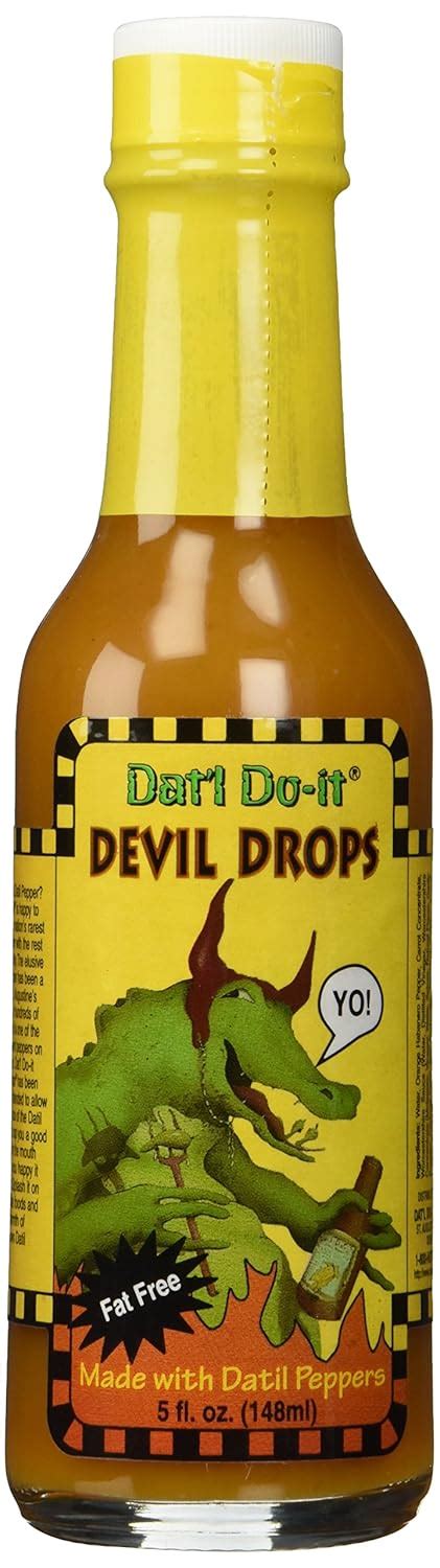 Amazon Dat L Do It Devil Drops Hot Sauce Grocery Gourmet Food