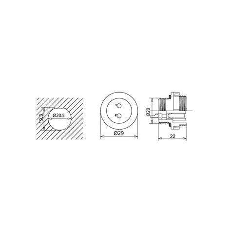 Sp20 Panel Mount Ip68 Waterproof Cable Connector 2 Pin Ampuleu