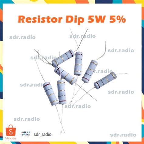 jual resistor dip   ohm     watt  shopee indonesia