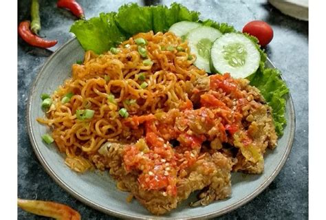 Indomie Ayam Geprek Recipe