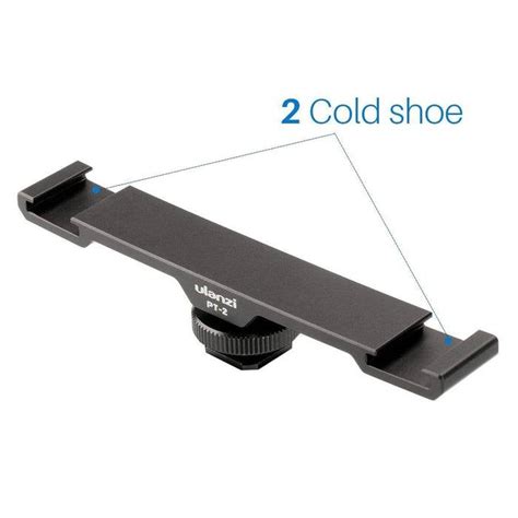Ulanzi Pt Cold Shoe Mount With Hot Shoe Base Universal Screw Adapter Vlog Microphone Led
