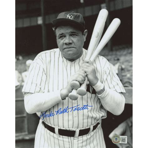 Linda Ruth Tosetti Signed Babe Ruth 8x10 Photo Beckett Pristine Auction