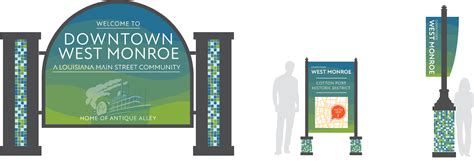 Branding And Wayfinding Downtown West Monroe Master Plan