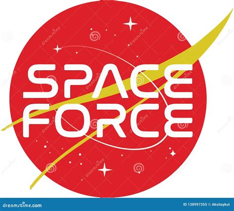 Space Force USA Logo New Division Stock Illustration - Illustration of ...