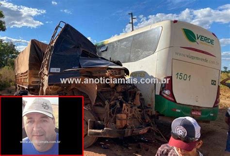 Carreteiro de Cacoal morre em grave colisão contra ônibus no Pará