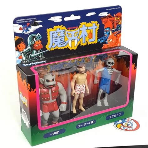 Achat Vente Makaimura Action Figure Majikai Village Pack Set Unicipal Beast Arthur Naked