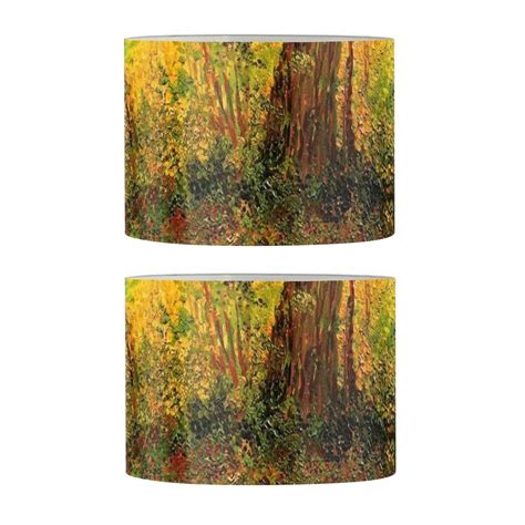 NETILGEN Cylinder Lampshade Tree Roots Drum Lampshade Hand Crafted Set