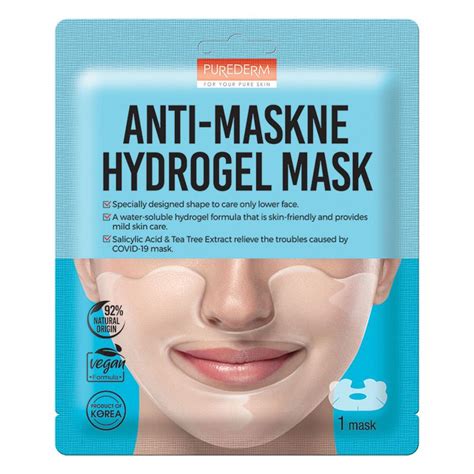 Máscara Facial Purederm Anti Maskne Hydrogel Mask Época Cosméticos