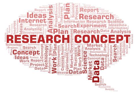 Research Concept Word Cloud Stock Illustration Illustration Of