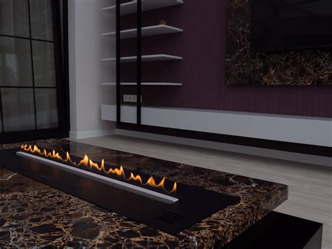 Мраморный стол и биокамин Planika FLA 2 Model E - Биокамины Planika от ...