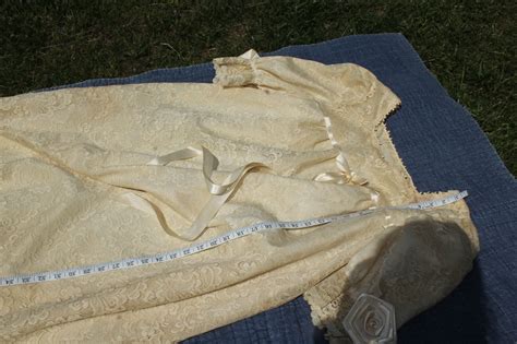 Vintage Lace Goddess Nightgown Lingerie Dress Gown La Gem