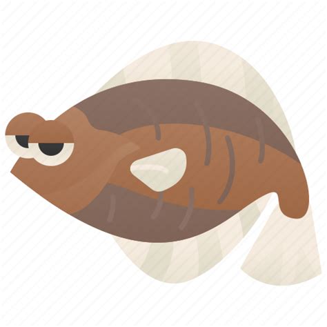 Abyssal Fish Flatfish Flounder Ocean Icon