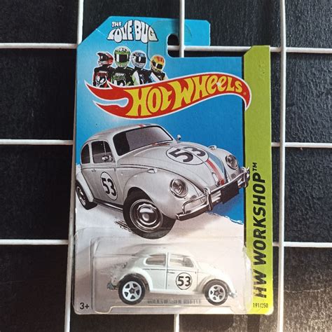 Jual Hot Wheels Vw Volkswagen Beetle Herbie The Love Bug Hw Workshop White Putih Not
