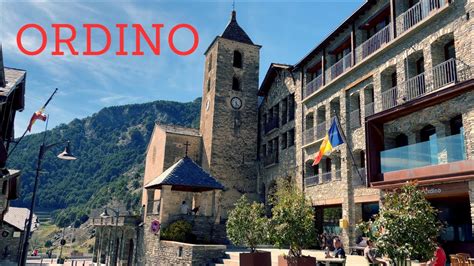 ORDINO Beautiful Village In The Pyrenees Mountains Between Spain