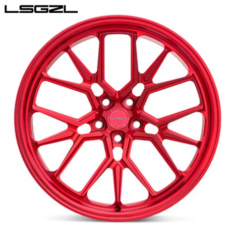 Custom Monoblock Red Color Forged Wheel 26 Inch For Passenger Car Wheel